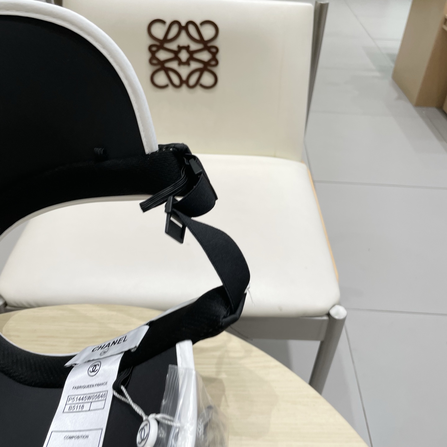  Chanel香奈儿发箍遮大檐阳帽 空顶草帽