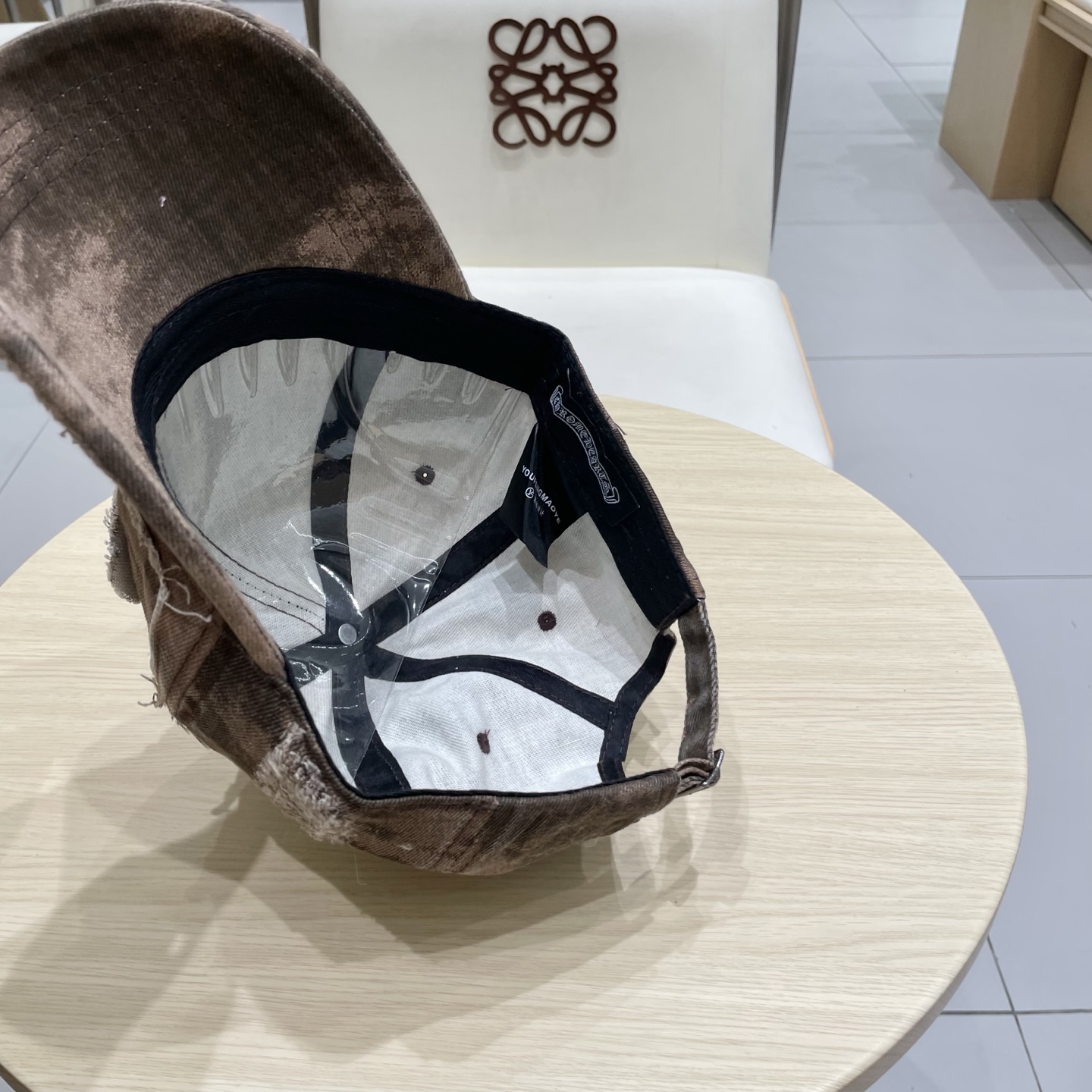  克罗心💓早春复古做旧破洞帽子磨损设计百搭棒球帽鸭舌帽