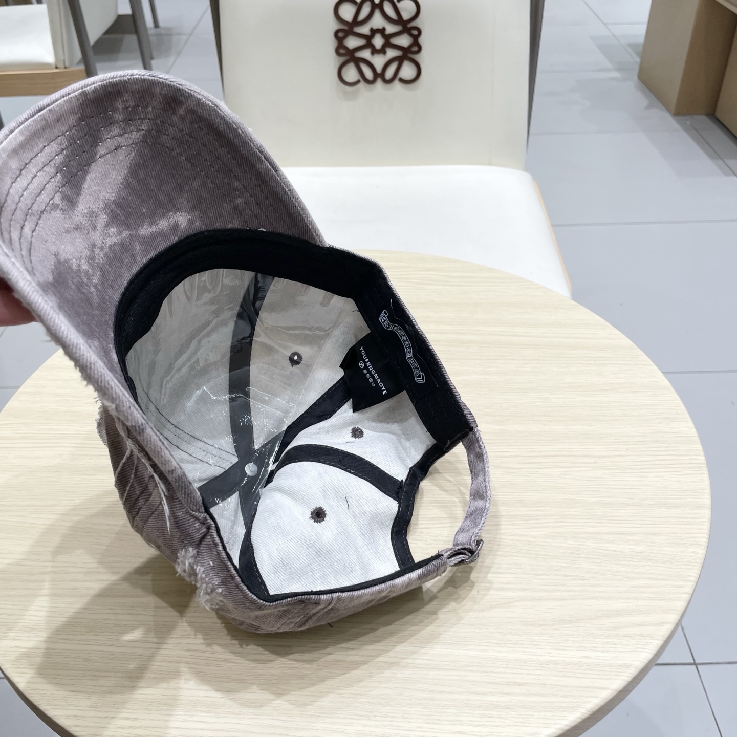  克罗心💓早春复古做旧破洞帽子磨损设计百搭棒球帽鸭舌帽