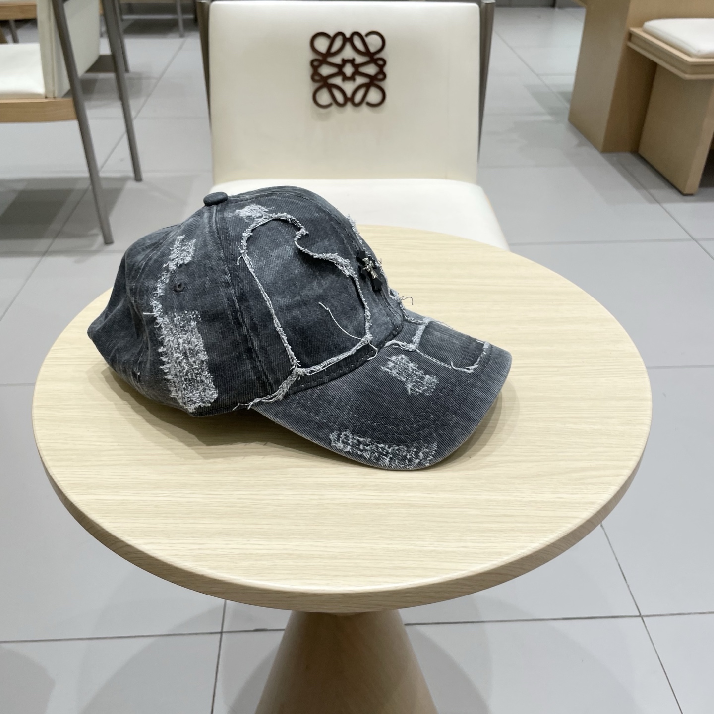  克罗心💓早春复古做旧破洞帽子磨损设计百搭棒球帽鸭舌帽