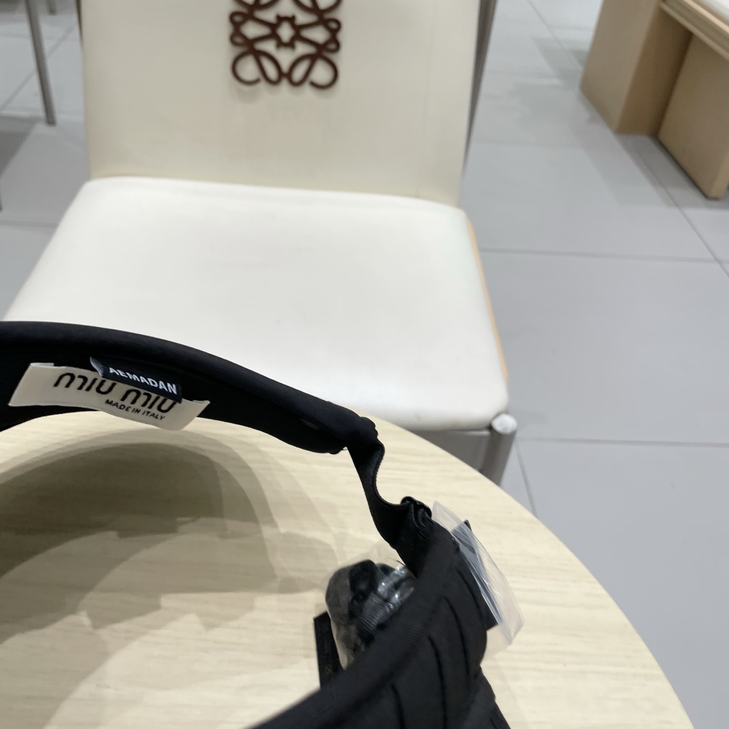  miumiu缪缪防晒帽女2025新款蝴蝶结大檐夏季户外可折叠防紫外线空顶遮阳帽潮