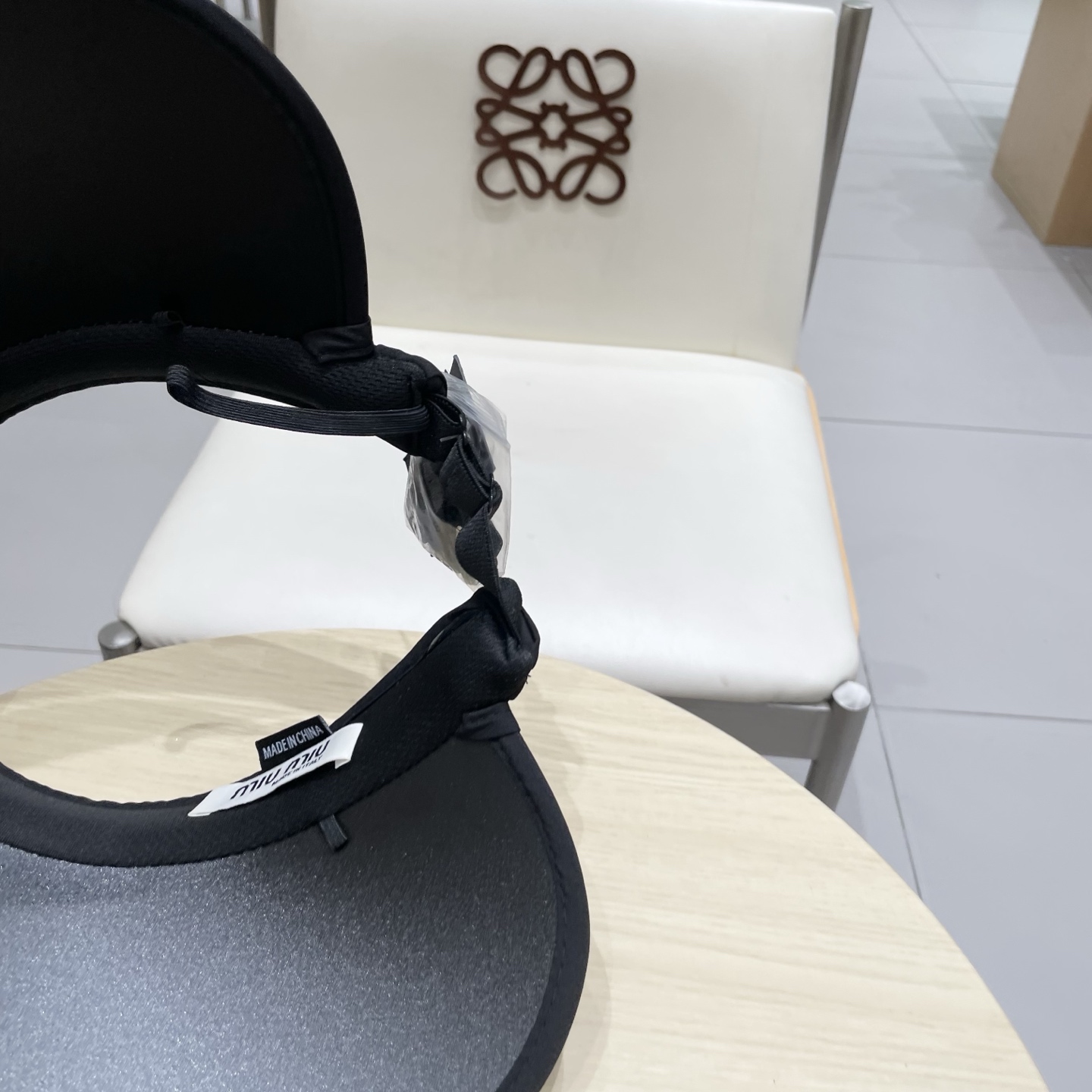  miumiu缪缪防晒帽女2025新款蝴蝶结大檐夏季户外可折叠防紫外线空顶遮阳帽潮