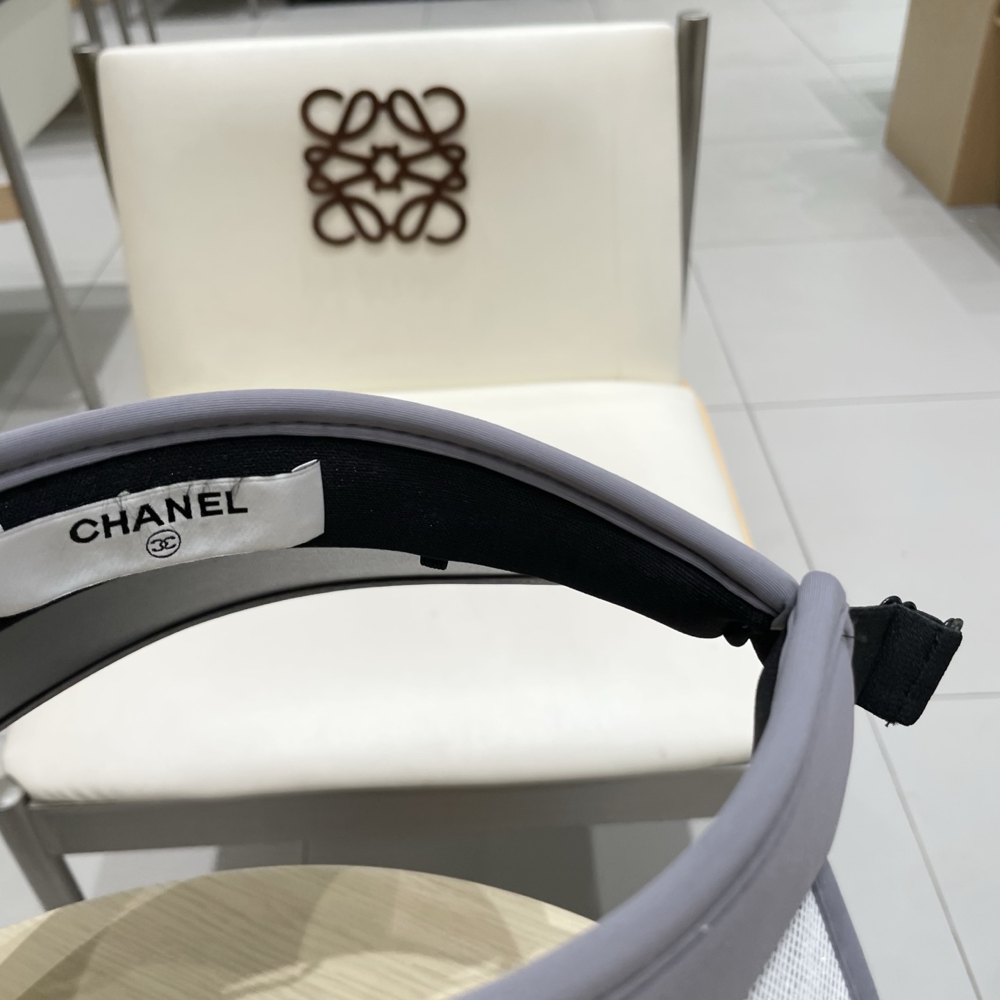  Chanel香奈儿蝴蝶结遮阳帽，空顶草帽，可调节