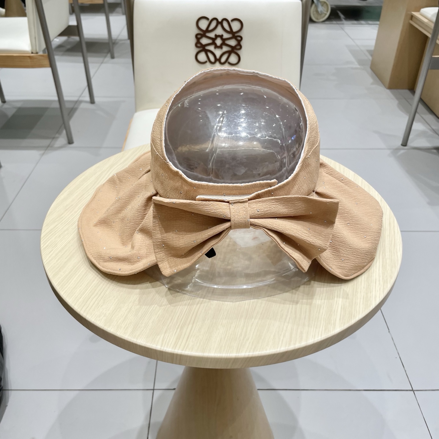  Prada普拉达帽子女夏季防晒春秋法式烫钻可调节百搭显脸小遮阳帽太阳帽空顶帽