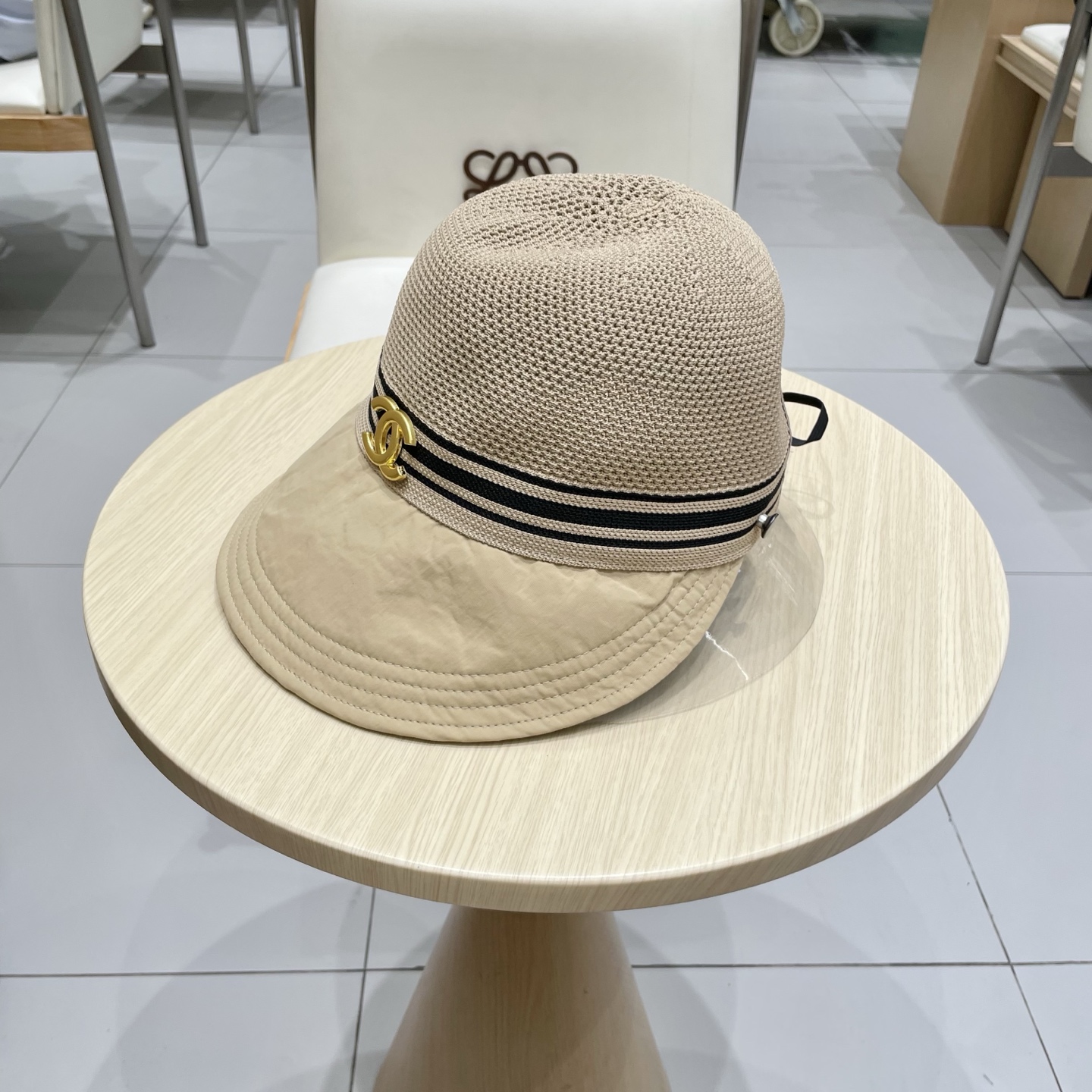 chanel香奈儿夏季户外大帽檐太阳帽2025新款镂空透气防晒帽子时尚遮阳渔夫帽女