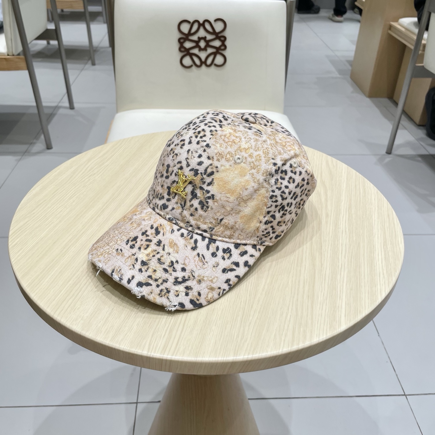  Lv路易威登2025新款豹纹做旧款棒球帽，专柜经典款，男女通用