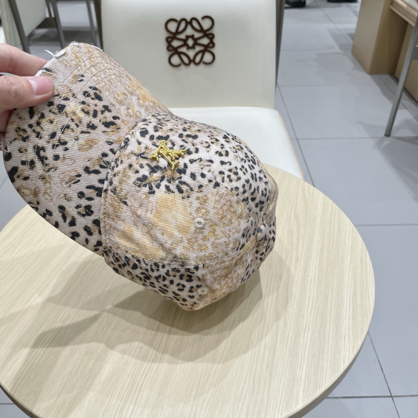  Lv路易威登2025新款豹纹做旧款棒球帽，专柜经典款，男女通用