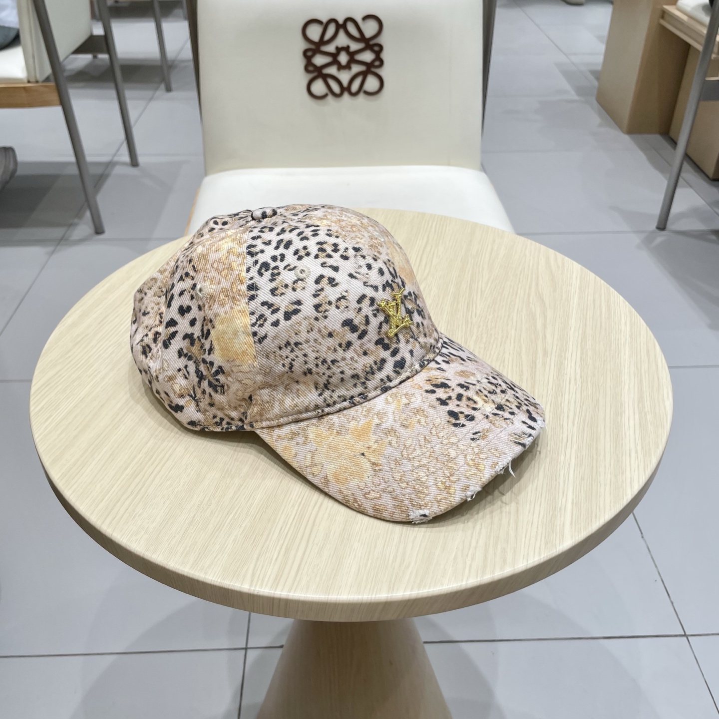  Lv路易威登2025新款豹纹做旧款棒球帽，专柜经典款，男女通用