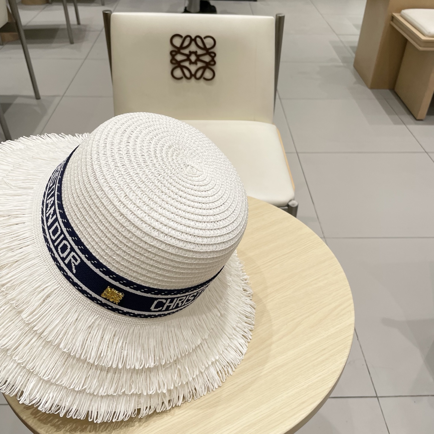  迪奥Dior 新款圆顶草帽，高级定制，名媛风，夏季防晒防紫外线，出行必备，百搭好看