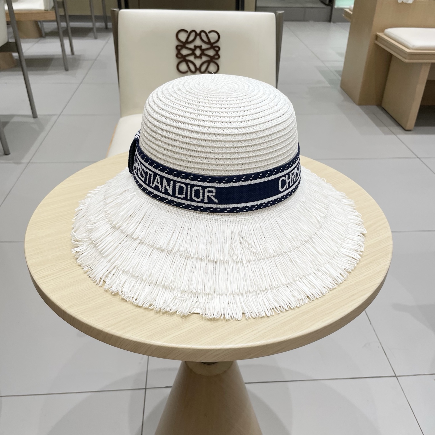  迪奥Dior 新款圆顶草帽，高级定制，名媛风，夏季防晒防紫外线，出行必备，百搭好看