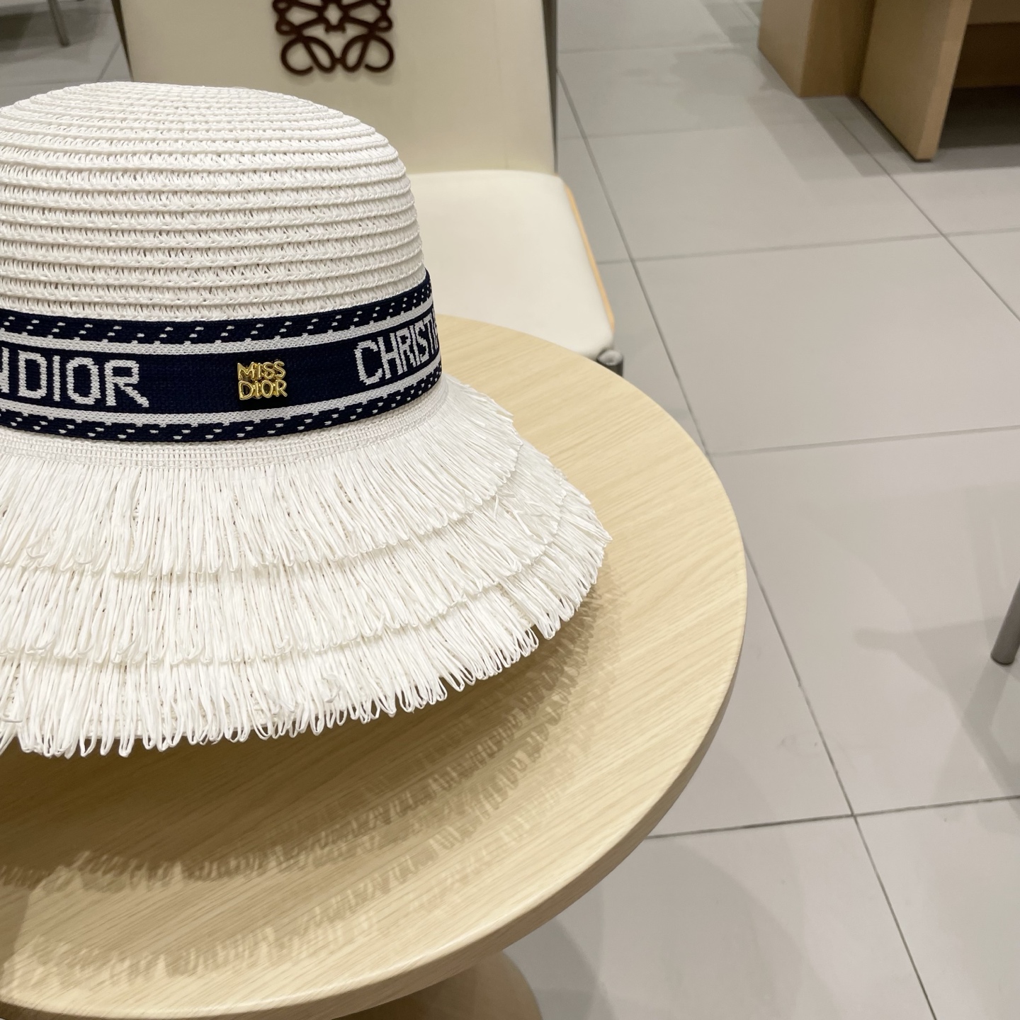  迪奥Dior 新款圆顶草帽，高级定制，名媛风，夏季防晒防紫外线，出行必备，百搭好看