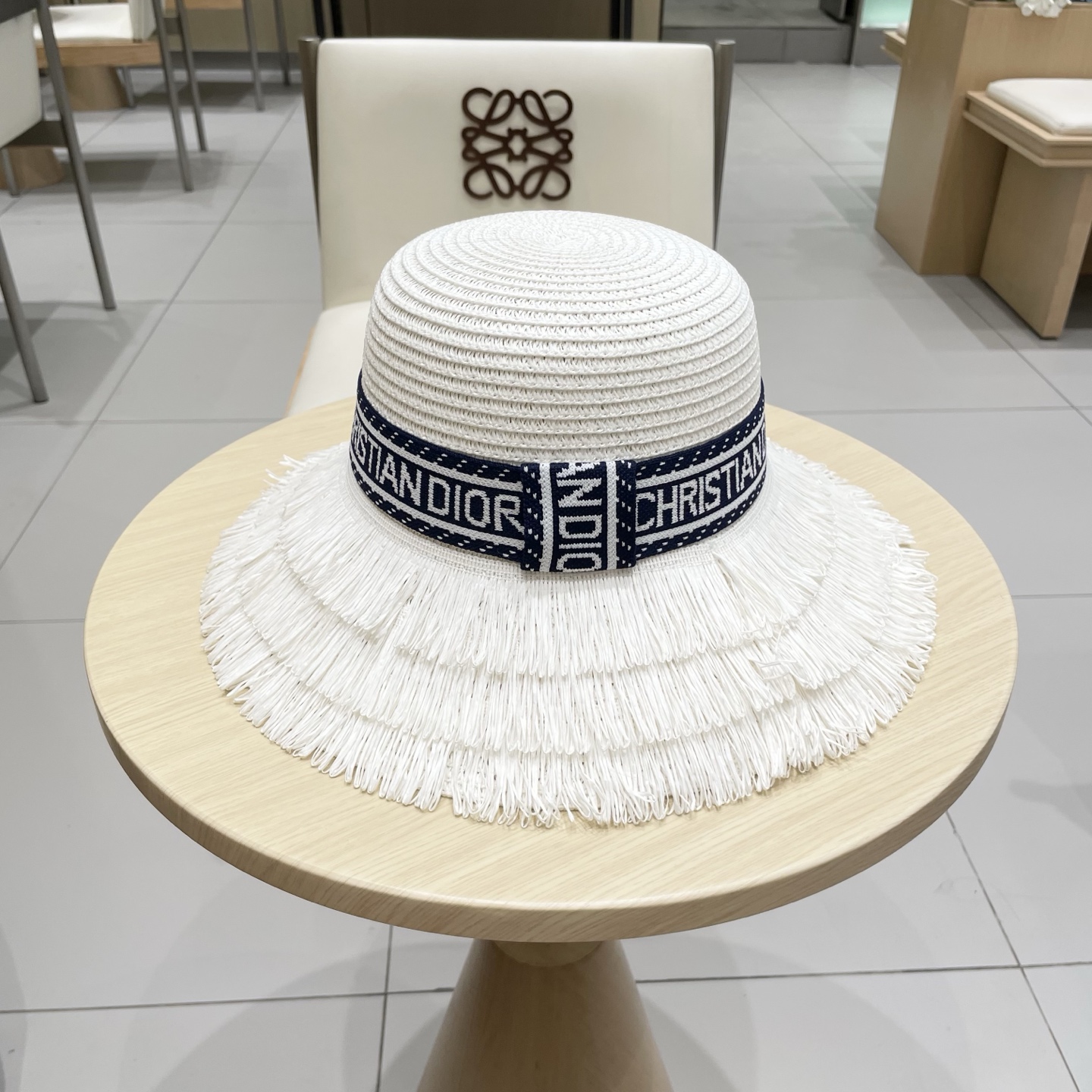  迪奥Dior 新款圆顶草帽，高级定制，名媛风，夏季防晒防紫外线，出行必备，百搭好看