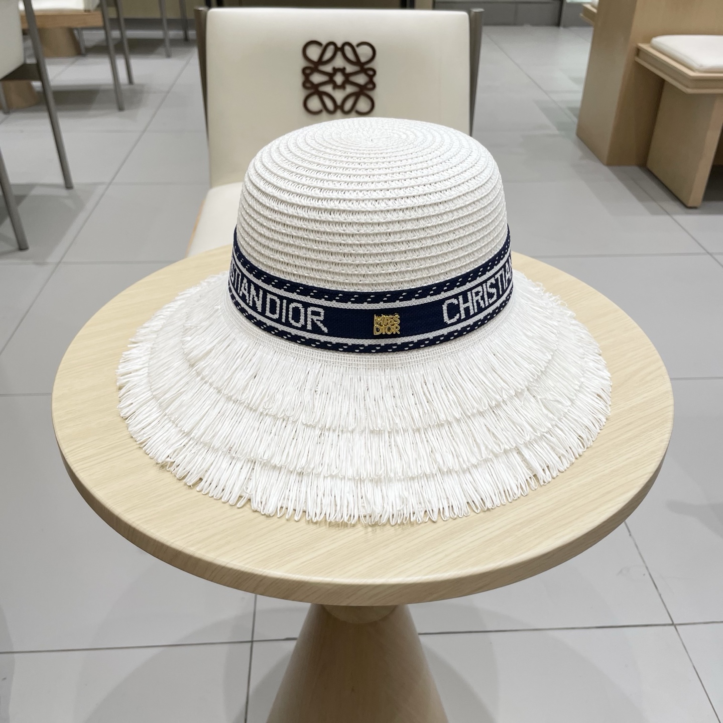  迪奥Dior 新款圆顶草帽，高级定制，名媛风，夏季防晒防紫外线，出行必备，百搭好看
