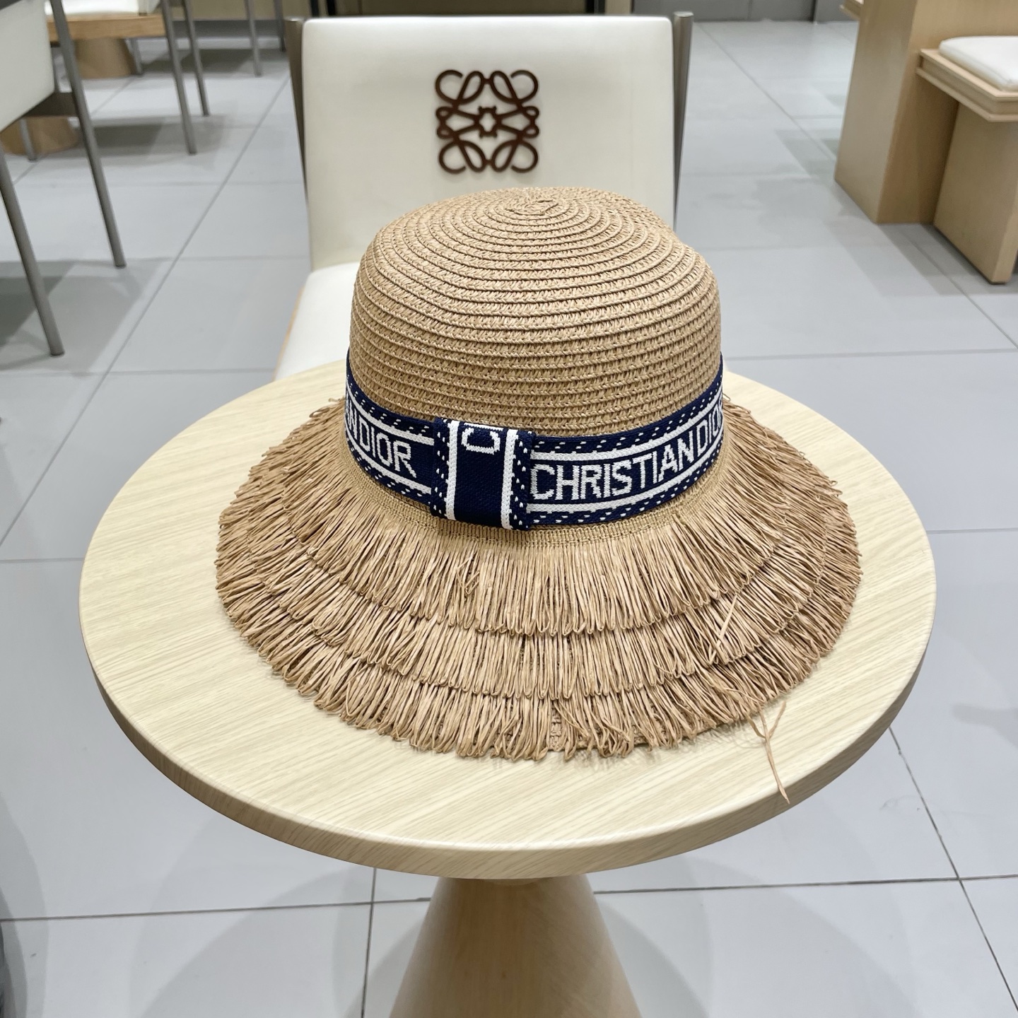  迪奥Dior 新款圆顶草帽，高级定制，名媛风，夏季防晒防紫外线，出行必备，百搭好看