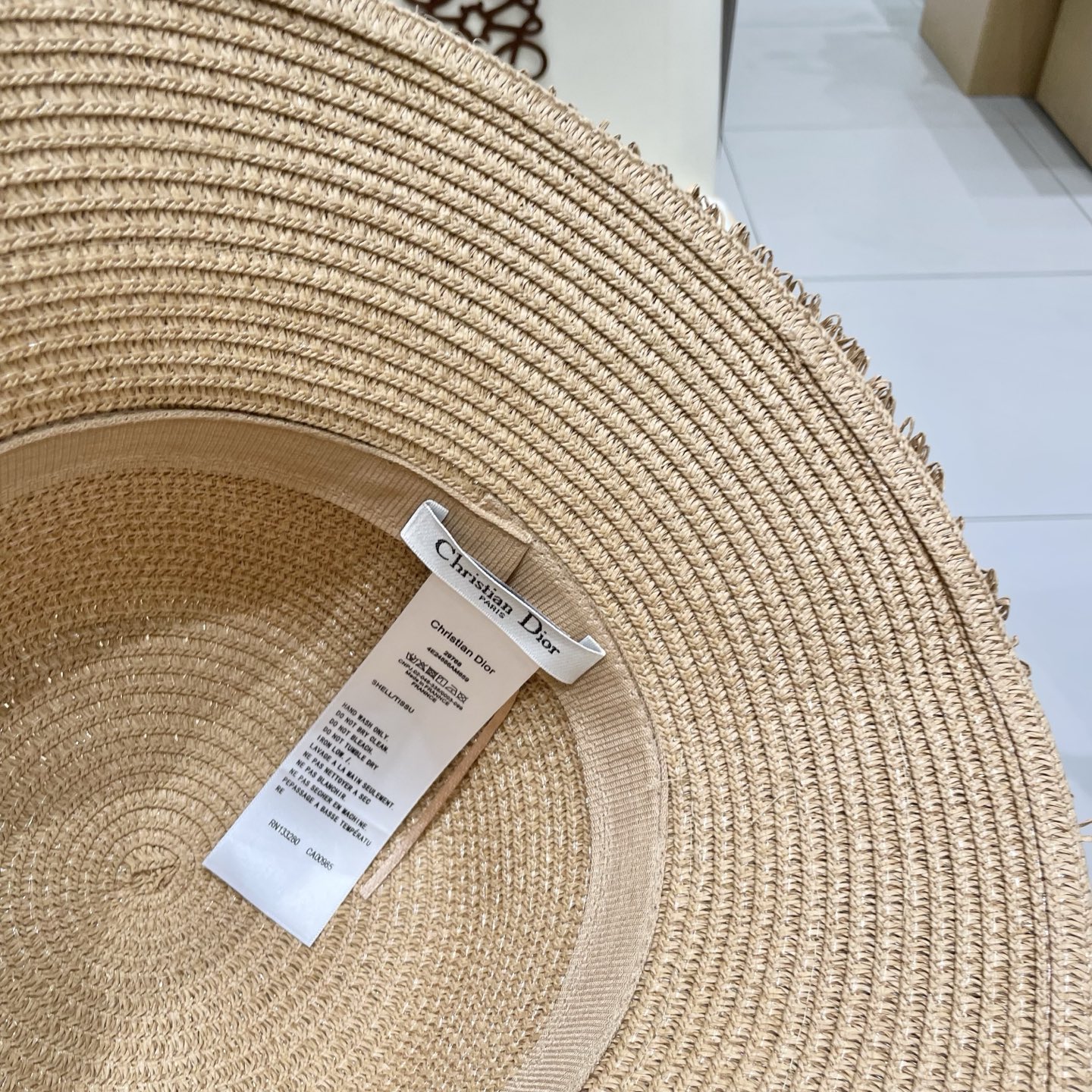  迪奥Dior 新款圆顶草帽，高级定制，名媛风，夏季防晒防紫外线，出行必备，百搭好看