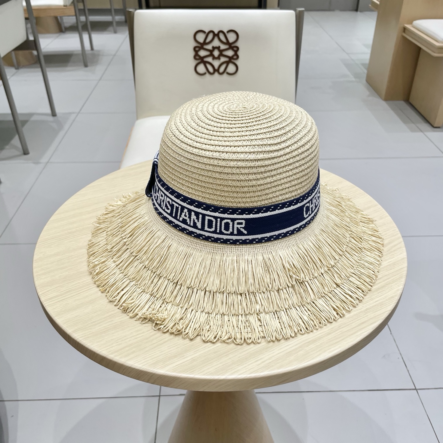  迪奥Dior 新款圆顶草帽，高级定制，名媛风，夏季防晒防紫外线，出行必备，百搭好看