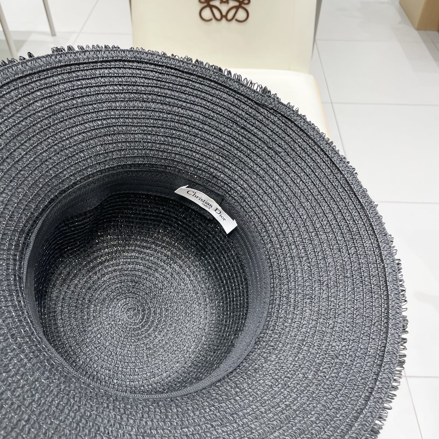  迪奥Dior 新款圆顶草帽，高级定制，名媛风，夏季防晒防紫外线，出行必备，百搭好看