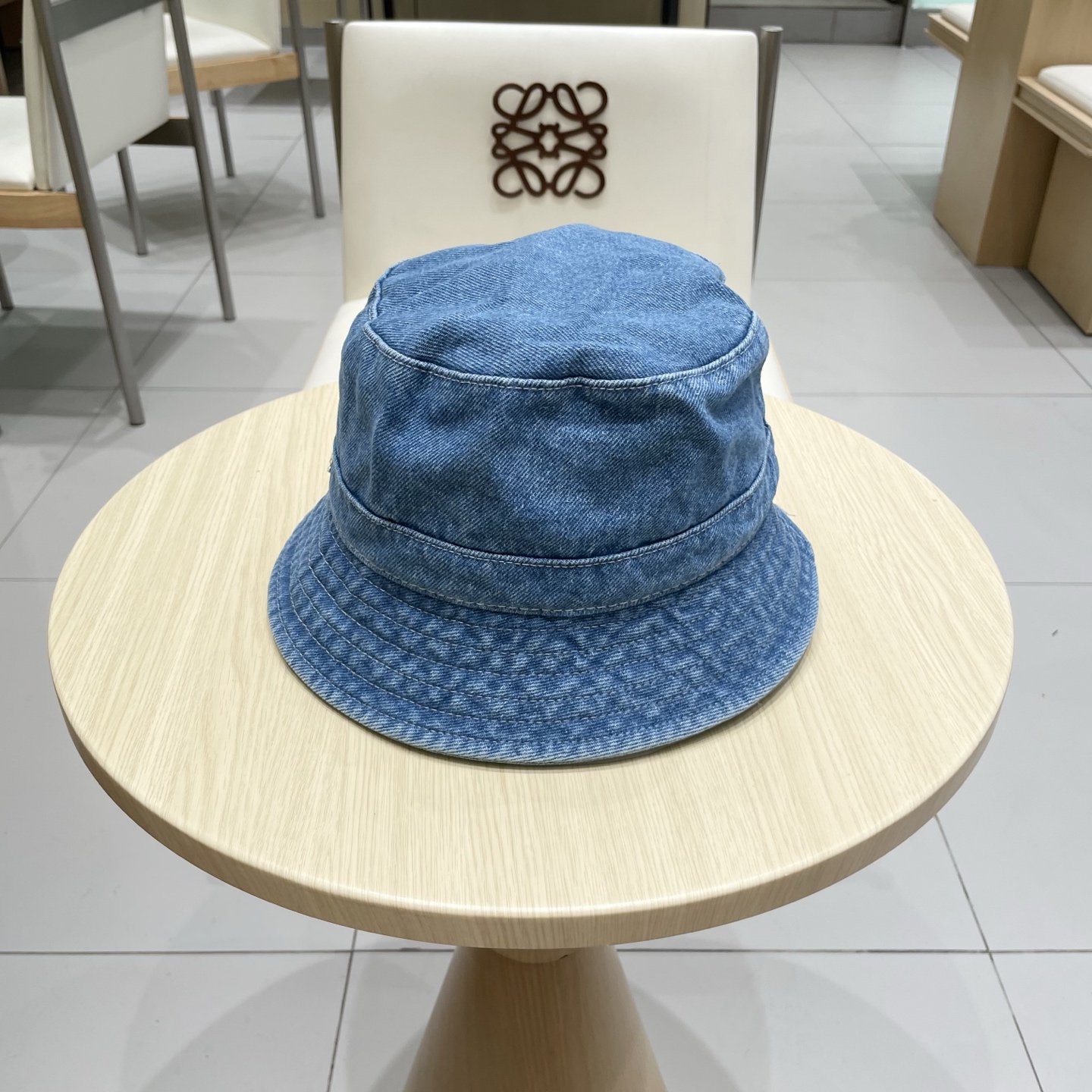  Chanel香奈儿牛仔渔夫帽，头围57cm