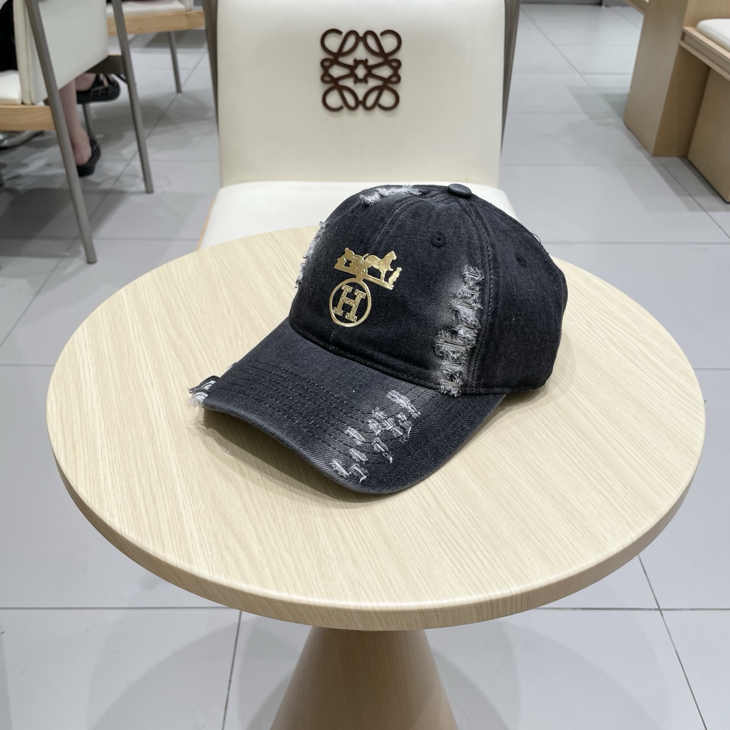  新款出货 HERMÈS (爱马仕)2025最新款牛仔棒球帽，时尚帅气质量超赞！