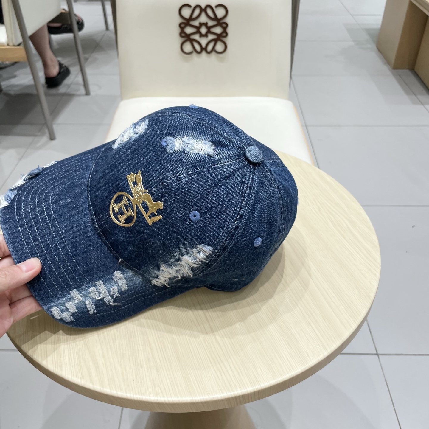  新款出货 HERMÈS (爱马仕)2025最新款牛仔棒球帽，时尚帅气质量超赞！