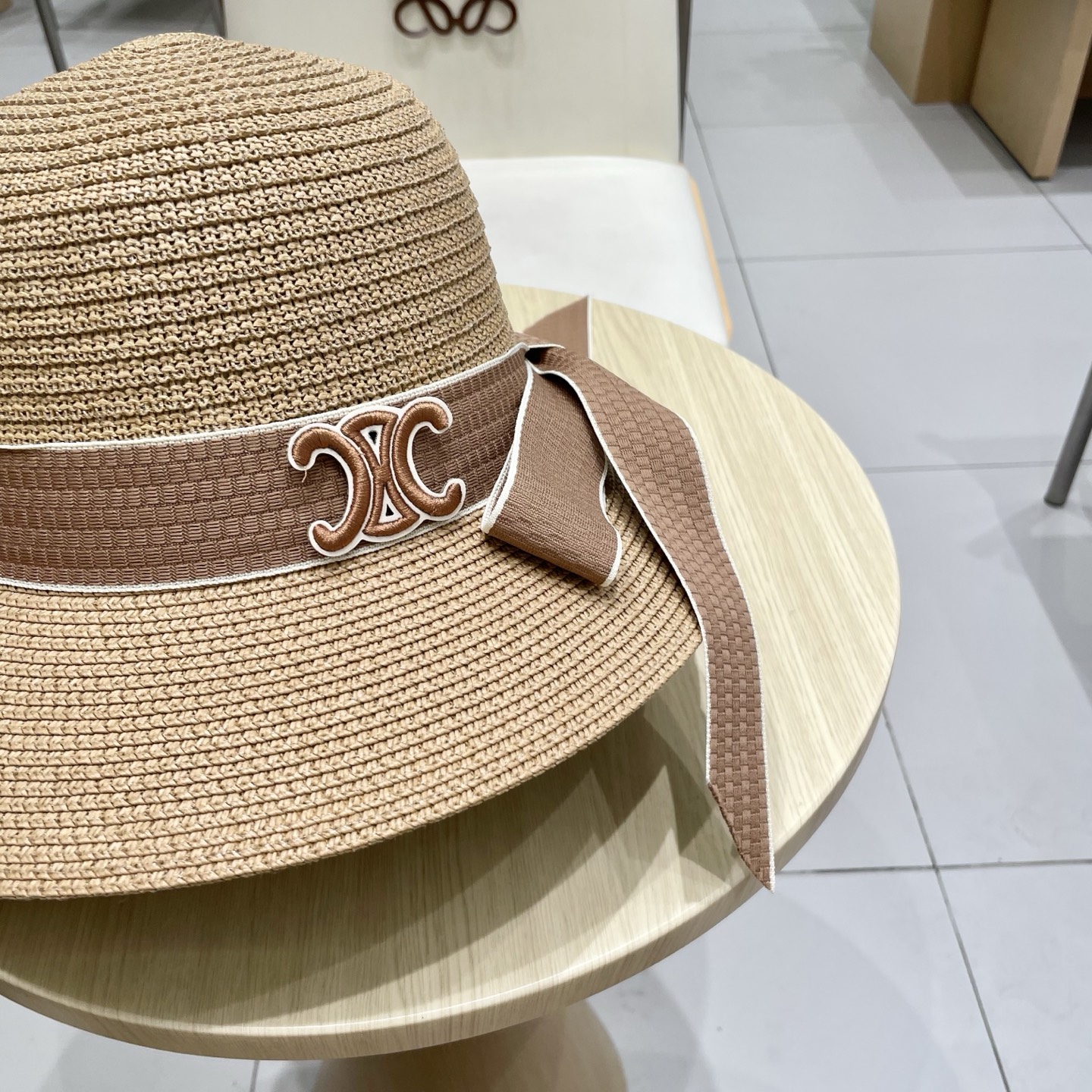    塞琳celien新款草帽，圆顶礼帽，头围57cm