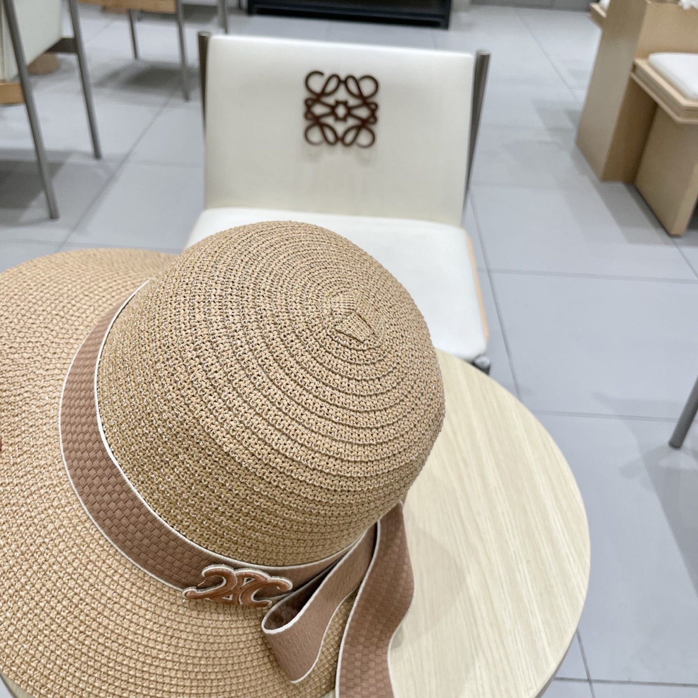    塞琳celien新款草帽，圆顶礼帽，头围57cm