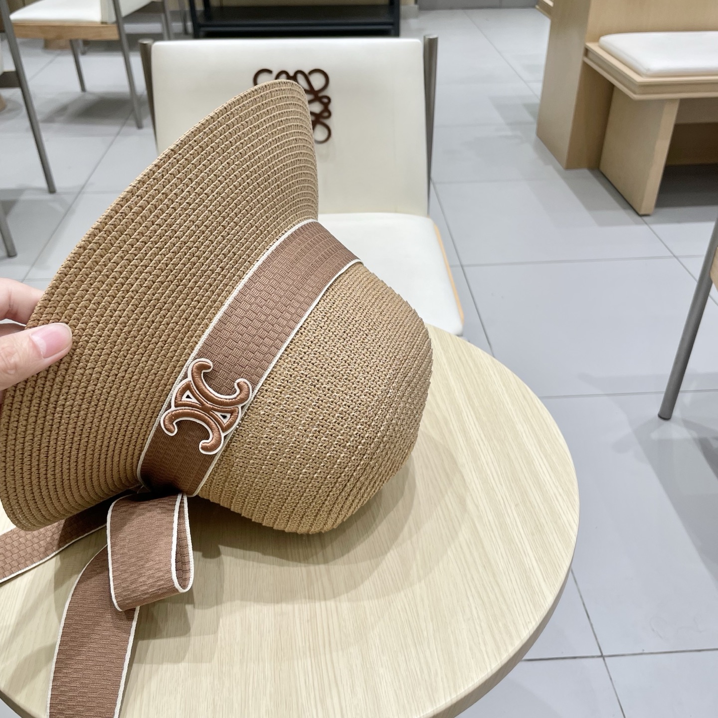    塞琳celien新款草帽，圆顶礼帽，头围57cm