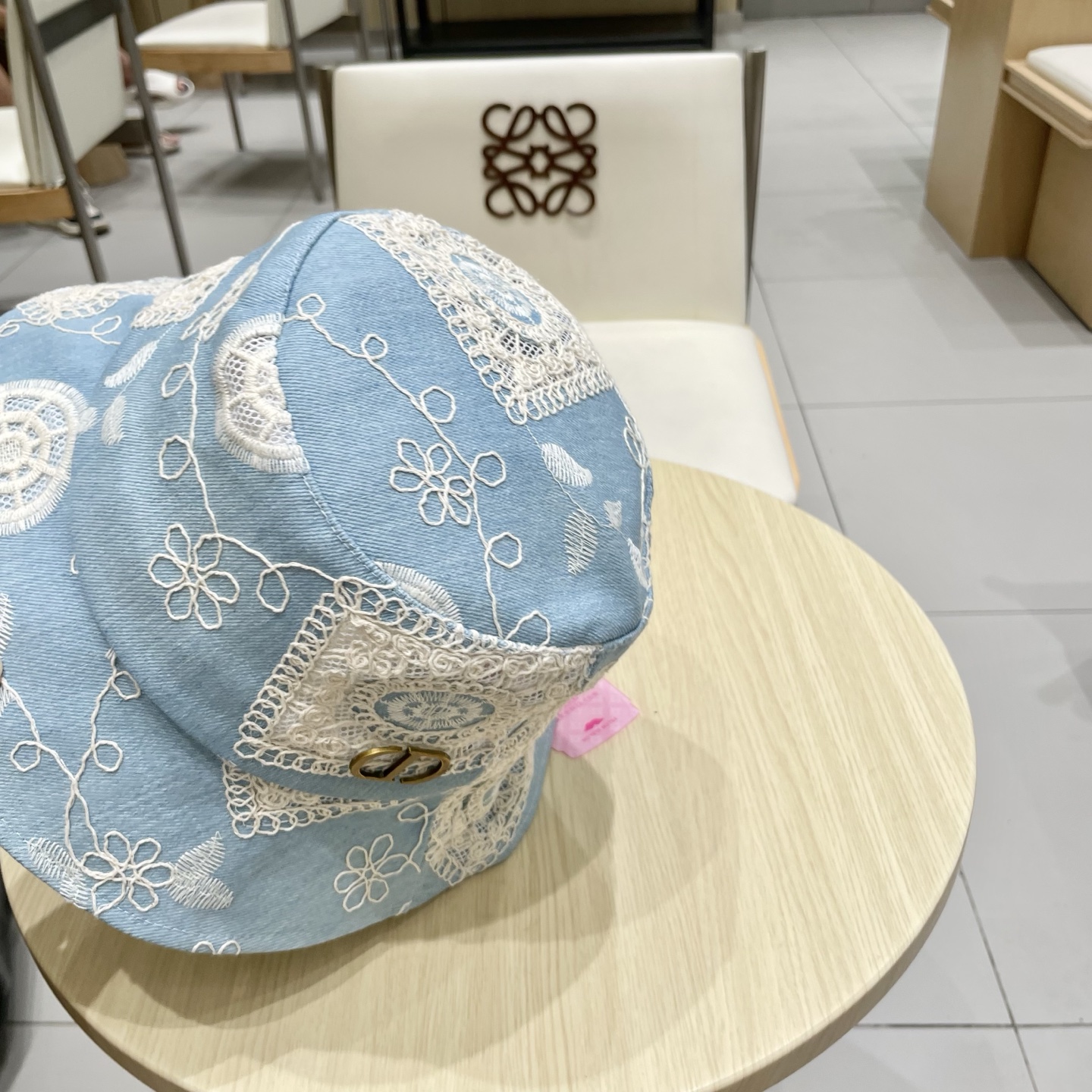  dior迪奥潮流渔夫帽女秋款新款绣花小沿显瘦韩版酷炫青年街头男女帽子