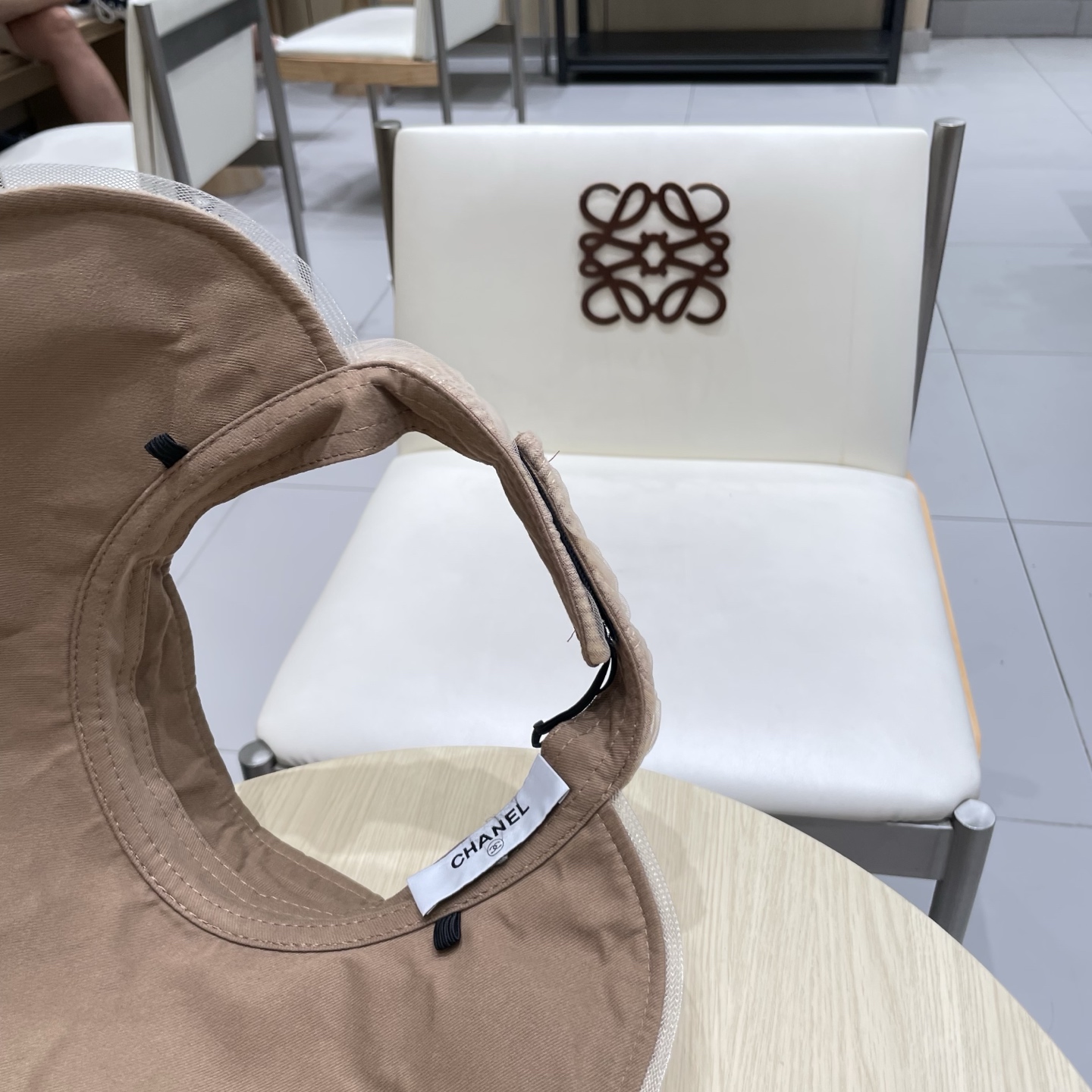  chanel香奈儿2025新春夏韩版网纱格子遮阳帽子女出游百搭显脸小折叠防晒空顶帽