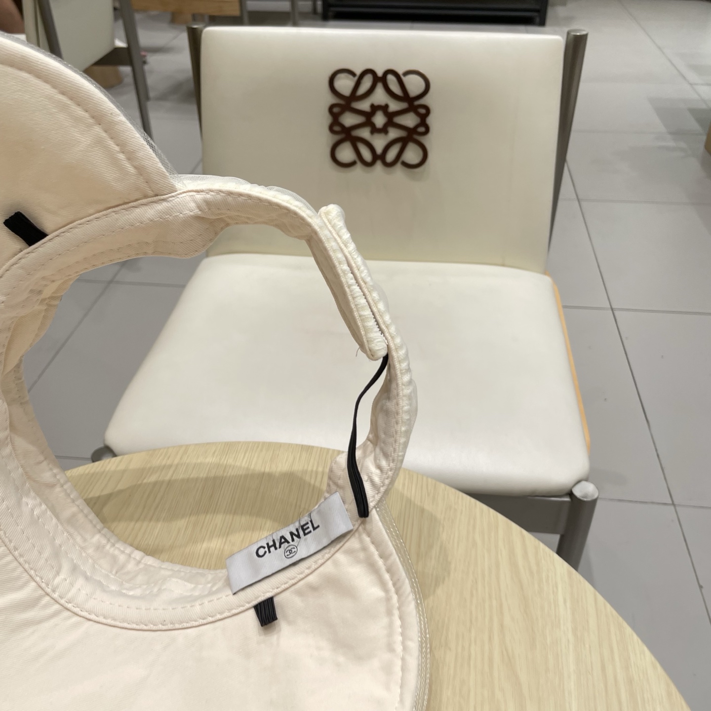  chanel香奈儿2025新春夏韩版网纱格子遮阳帽子女出游百搭显脸小折叠防晒空顶帽