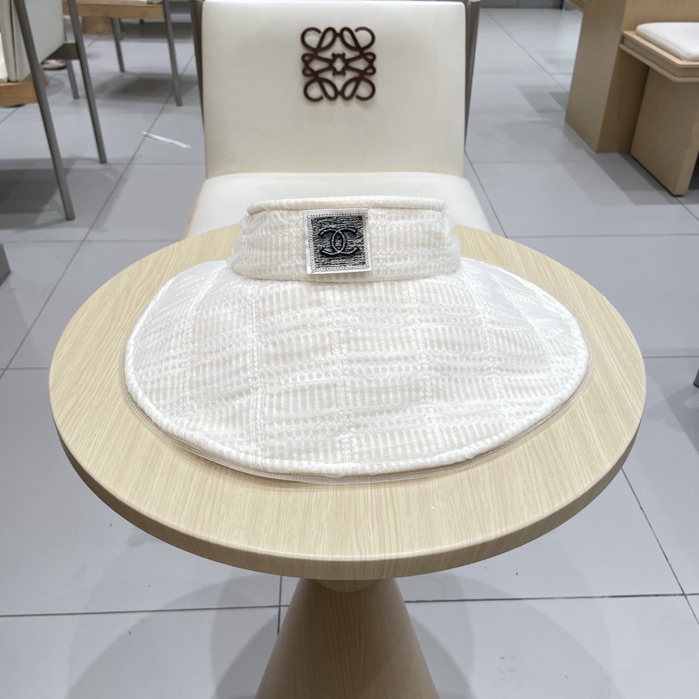  chanel香奈儿2025新春夏韩版网纱格子遮阳帽子女出游百搭显脸小折叠防晒空顶帽