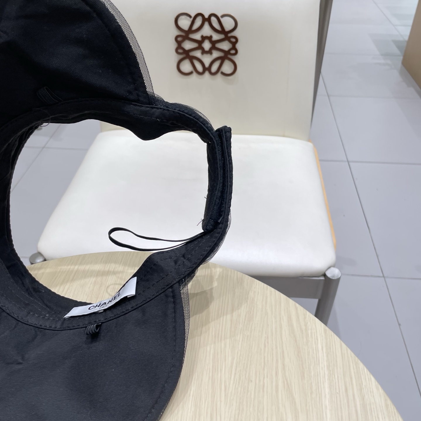  chanel香奈儿2025新春夏韩版网纱格子遮阳帽子女出游百搭显脸小折叠防晒空顶帽