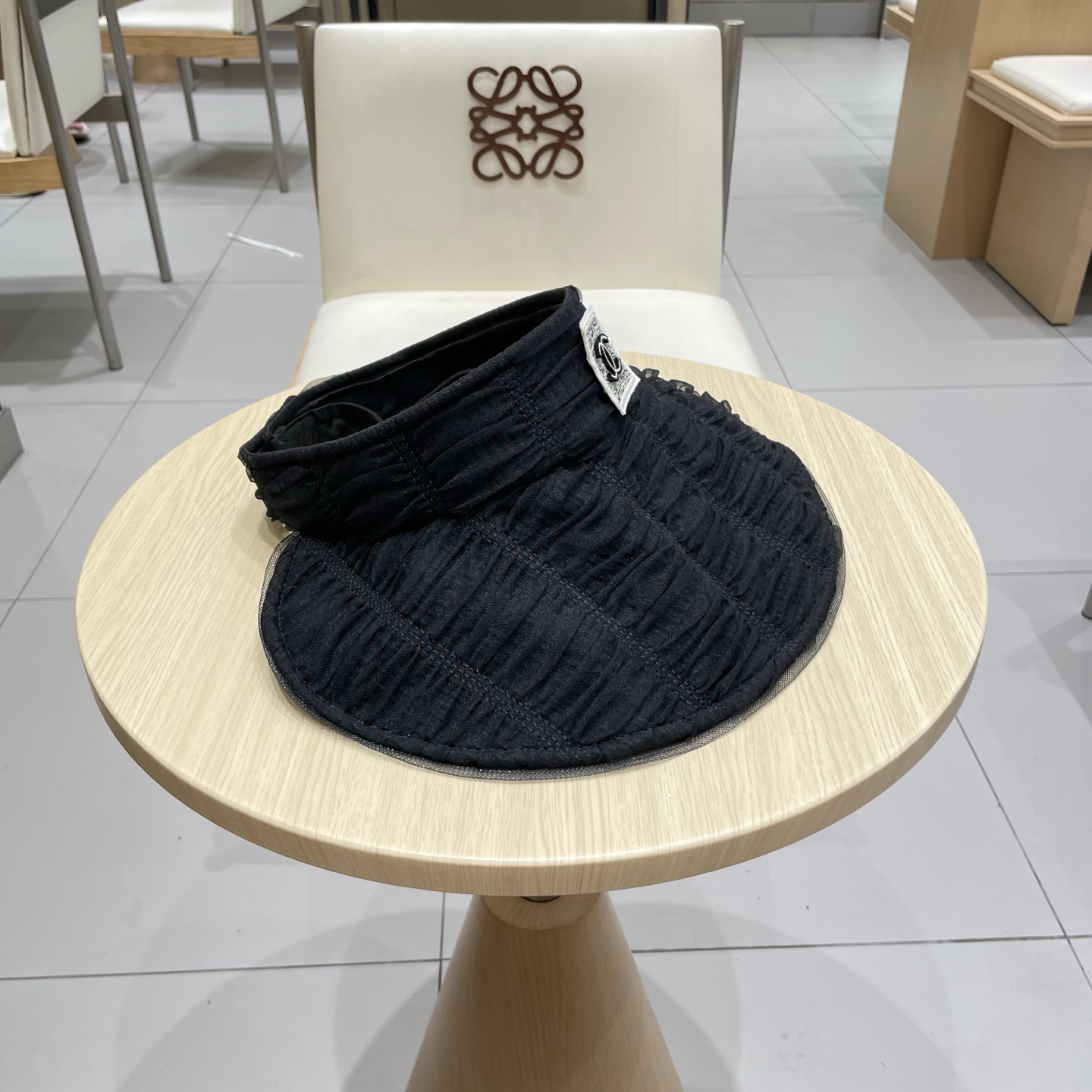  chanel香奈儿2025新春夏韩版网纱格子遮阳帽子女出游百搭显脸小折叠防晒空顶帽