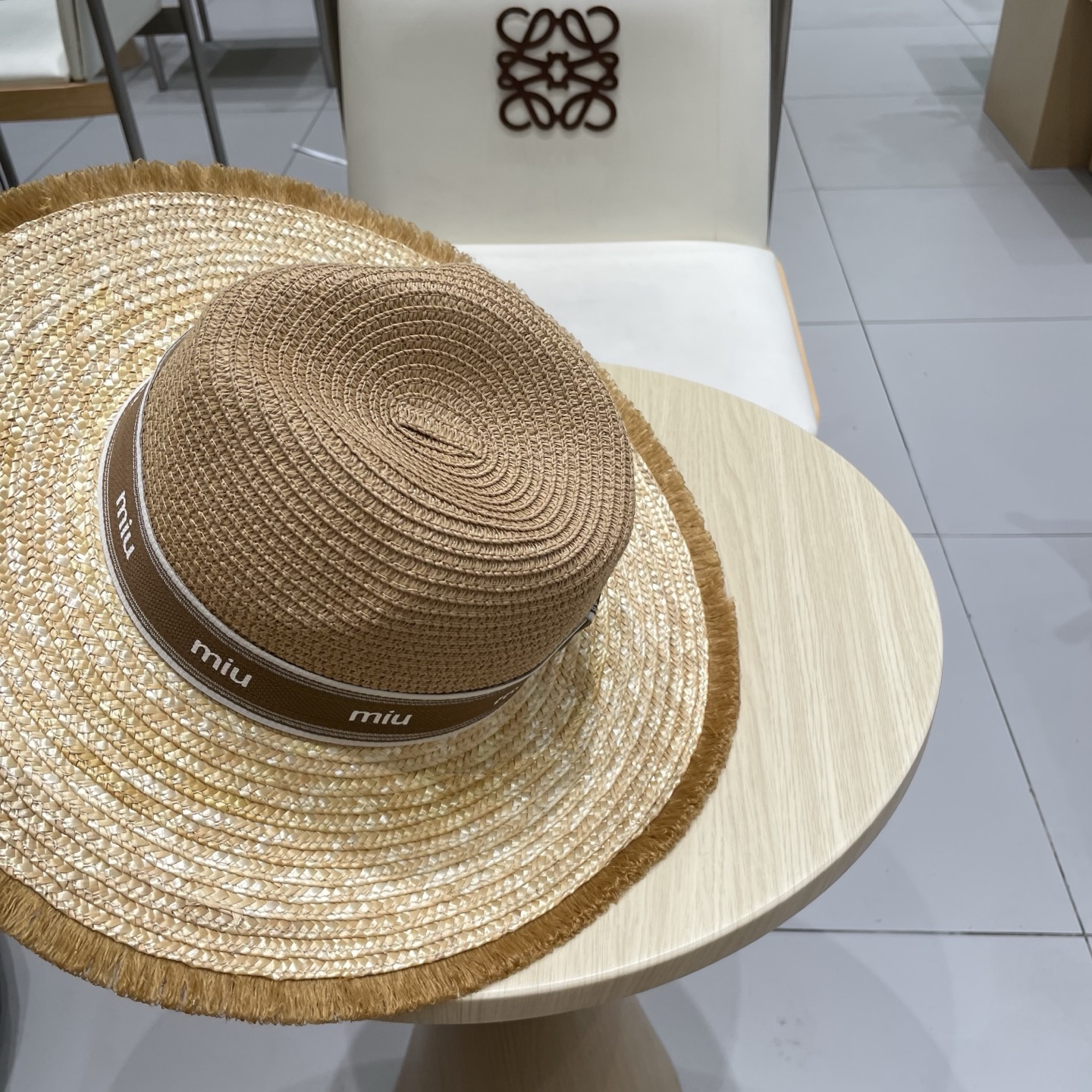  缪缪miumiu新款巴拿马草帽，高级定制，名媛风，夏季防晒防紫外线，出行必备，百搭好看