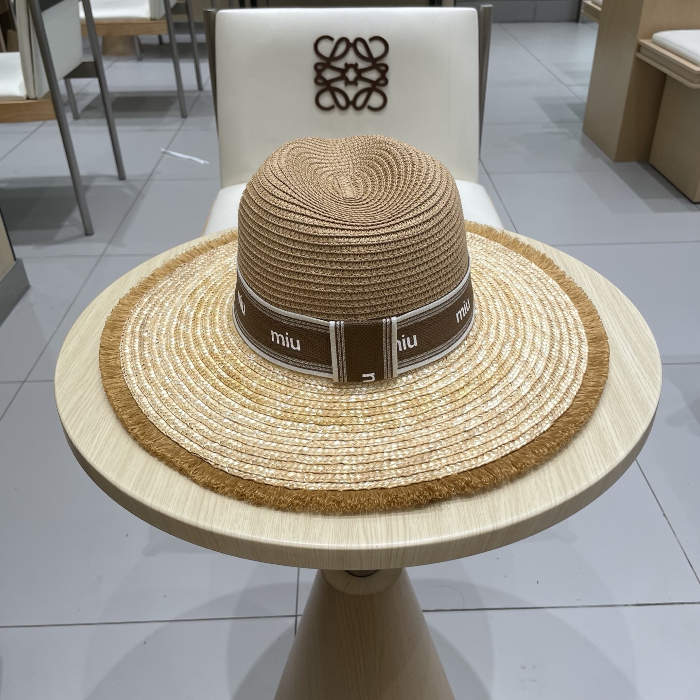  缪缪miumiu新款巴拿马草帽，高级定制，名媛风，夏季防晒防紫外线，出行必备，百搭好看