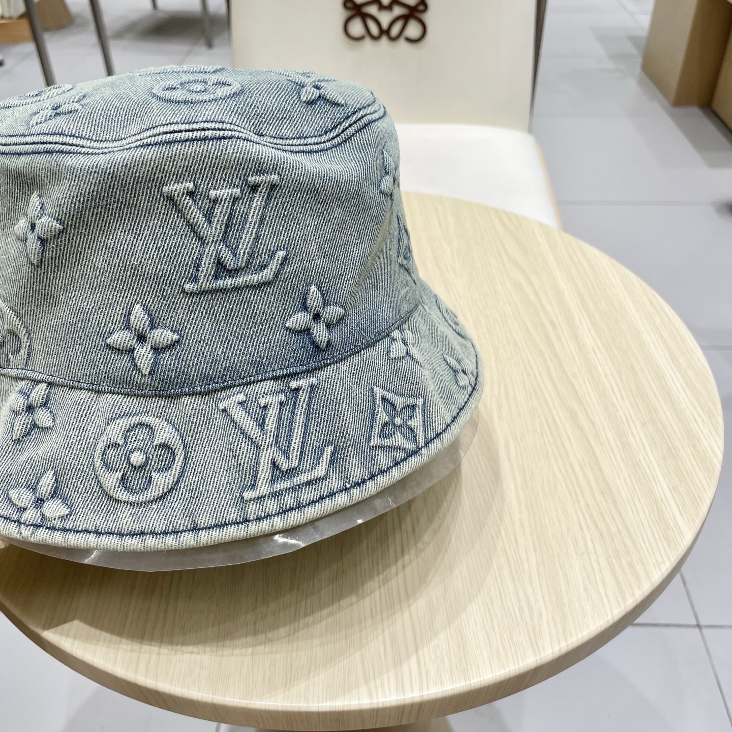  LV路易威登新款牛仔渔夫帽，头围57cm 男女通用