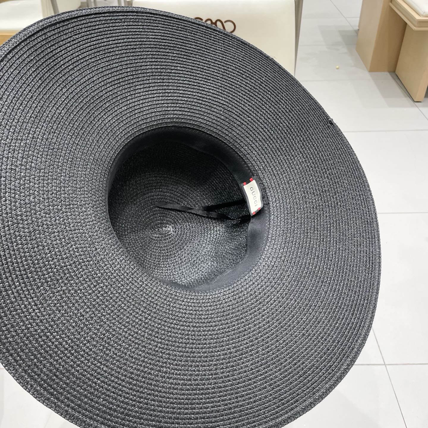 Gucci古奇新款圆顶大帽檐草帽，，帽型超赞