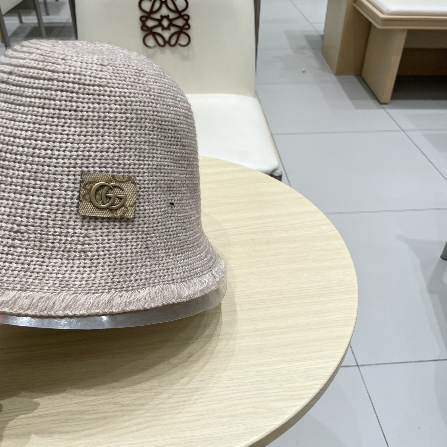 gucci古奇金晨同款遮阳防紫外线渔夫帽子女可折叠文艺系带防晒显脸小盆帽潮