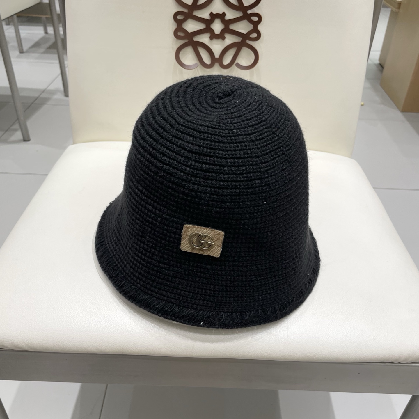 gucci古奇金晨同款遮阳防紫外线渔夫帽子女可折叠文艺系带防晒显脸小盆帽潮