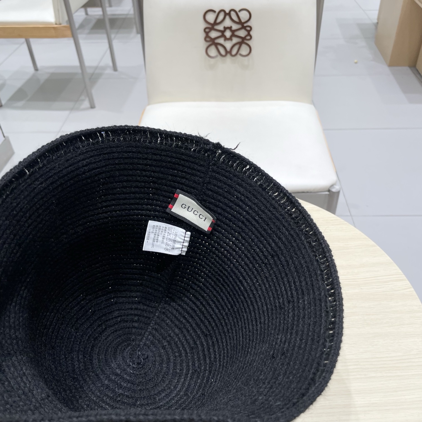 gucci古奇金晨同款遮阳防紫外线渔夫帽子女可折叠文艺系带防晒显脸小盆帽潮