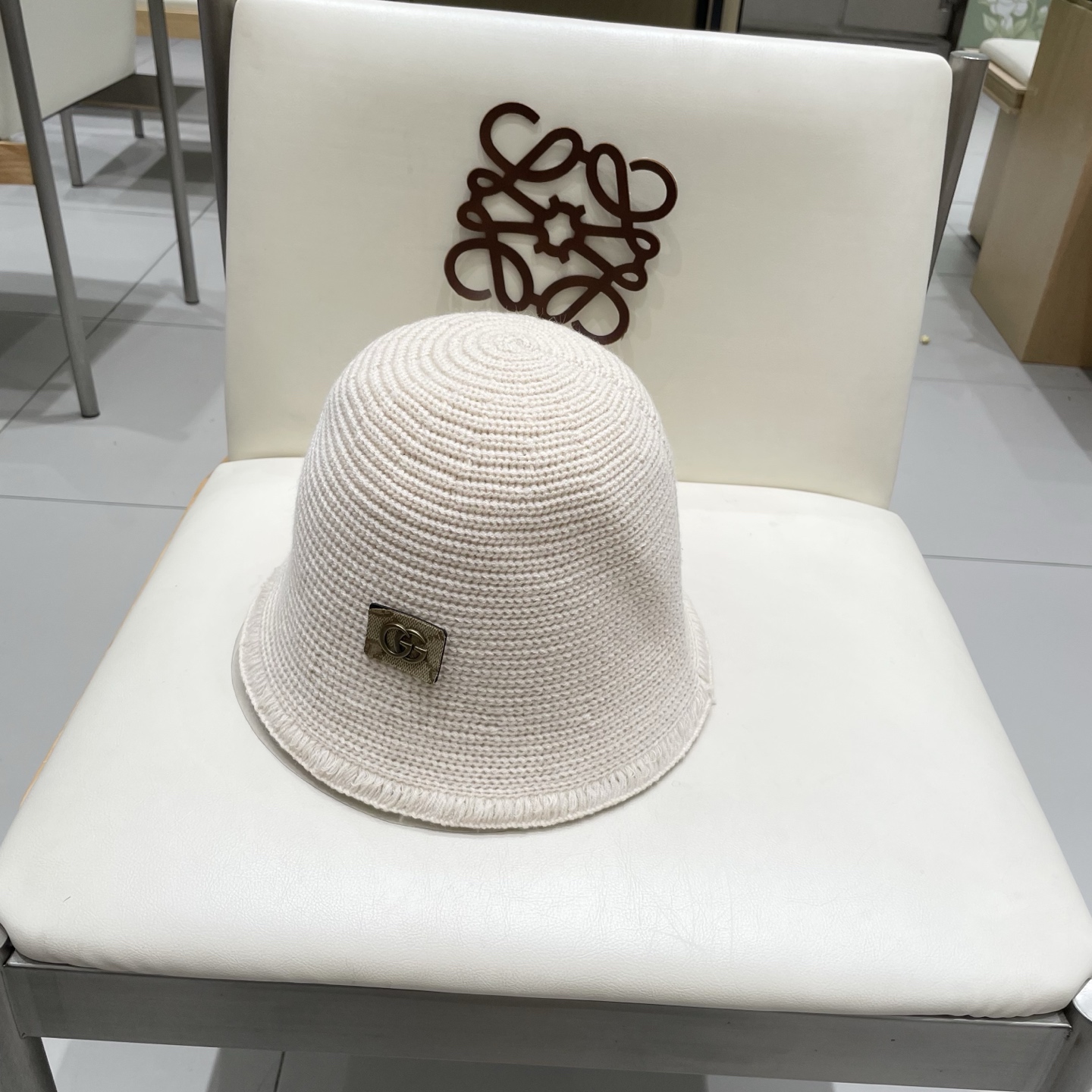 gucci古奇金晨同款遮阳防紫外线渔夫帽子女可折叠文艺系带防晒显脸小盆帽潮