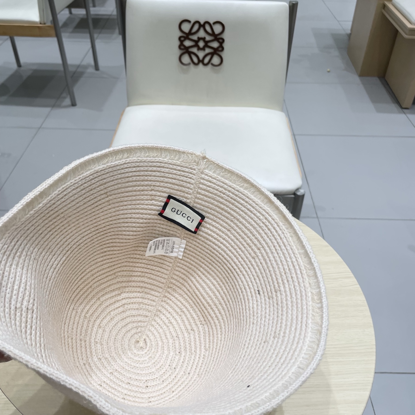 gucci古奇金晨同款遮阳防紫外线渔夫帽子女可折叠文艺系带防晒显脸小盆帽潮