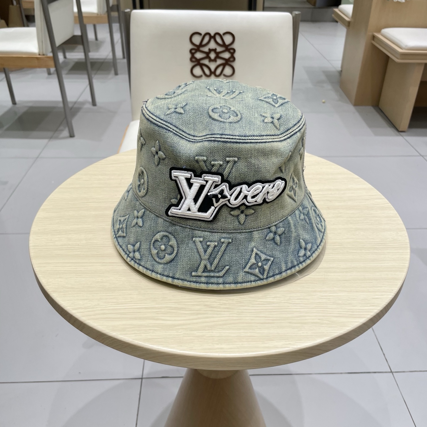 LV路易威登新款牛仔渔夫帽，头围57cm 男女通用