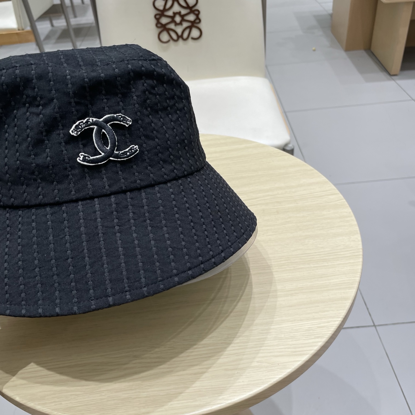 Chanel香奈儿遮阳帽，名媛风渔夫帽，头围57cm可折叠