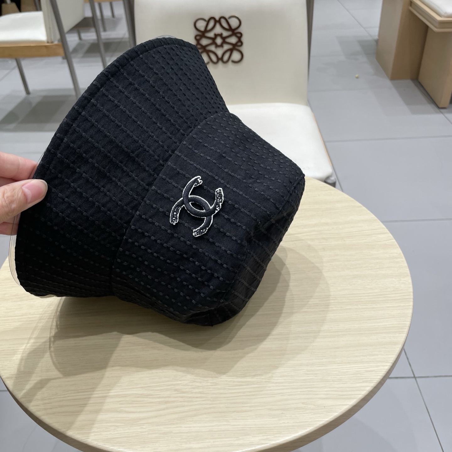 Chanel香奈儿遮阳帽，名媛风渔夫帽，头围57cm可折叠