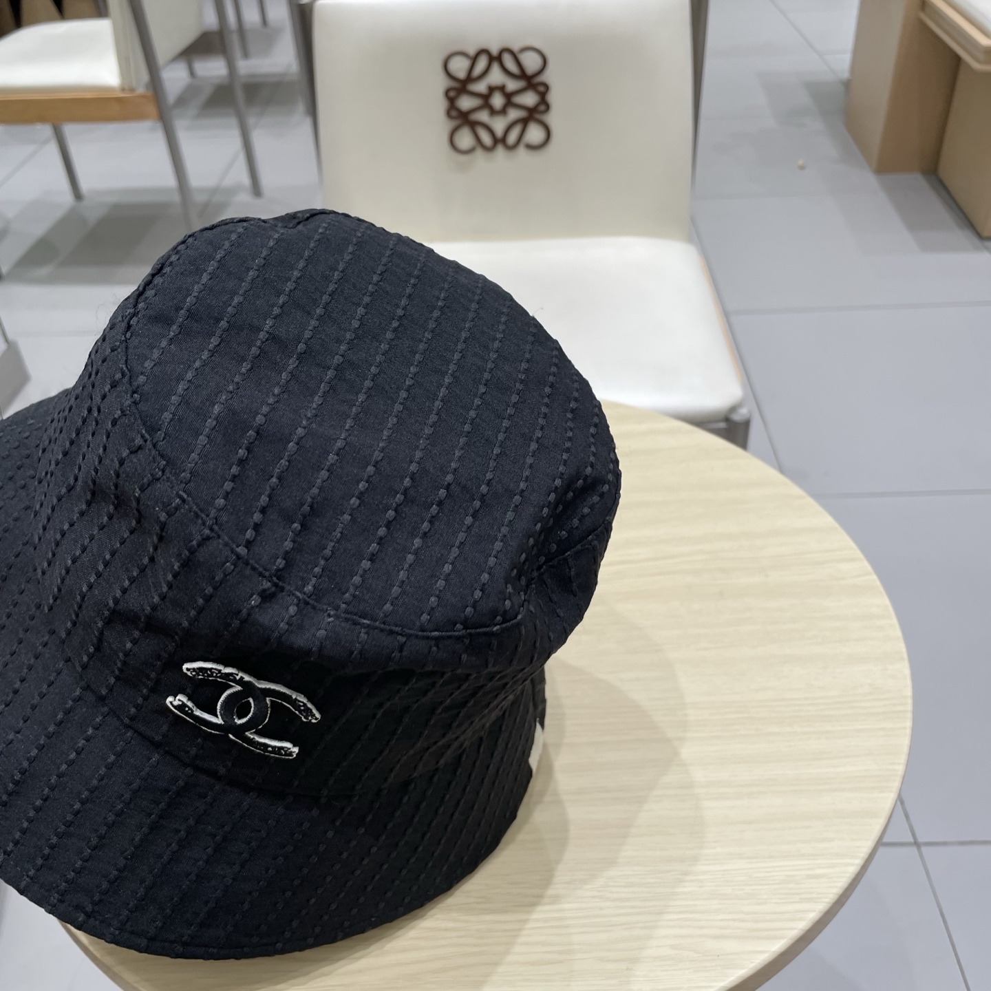 Chanel香奈儿遮阳帽，名媛风渔夫帽，头围57cm可折叠