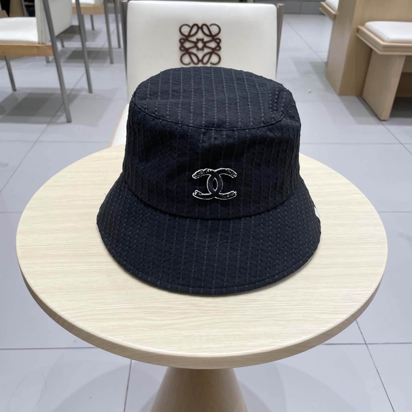 Chanel香奈儿遮阳帽，名媛风渔夫帽，头围57cm可折叠