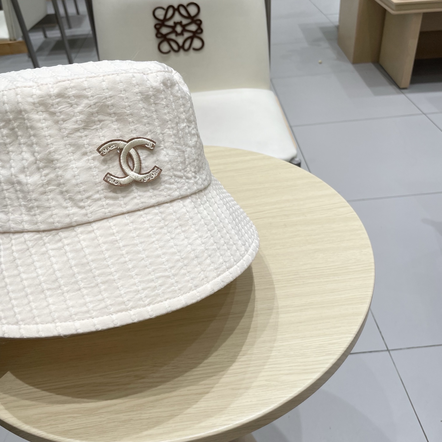 Chanel香奈儿遮阳帽，名媛风渔夫帽，头围57cm可折叠