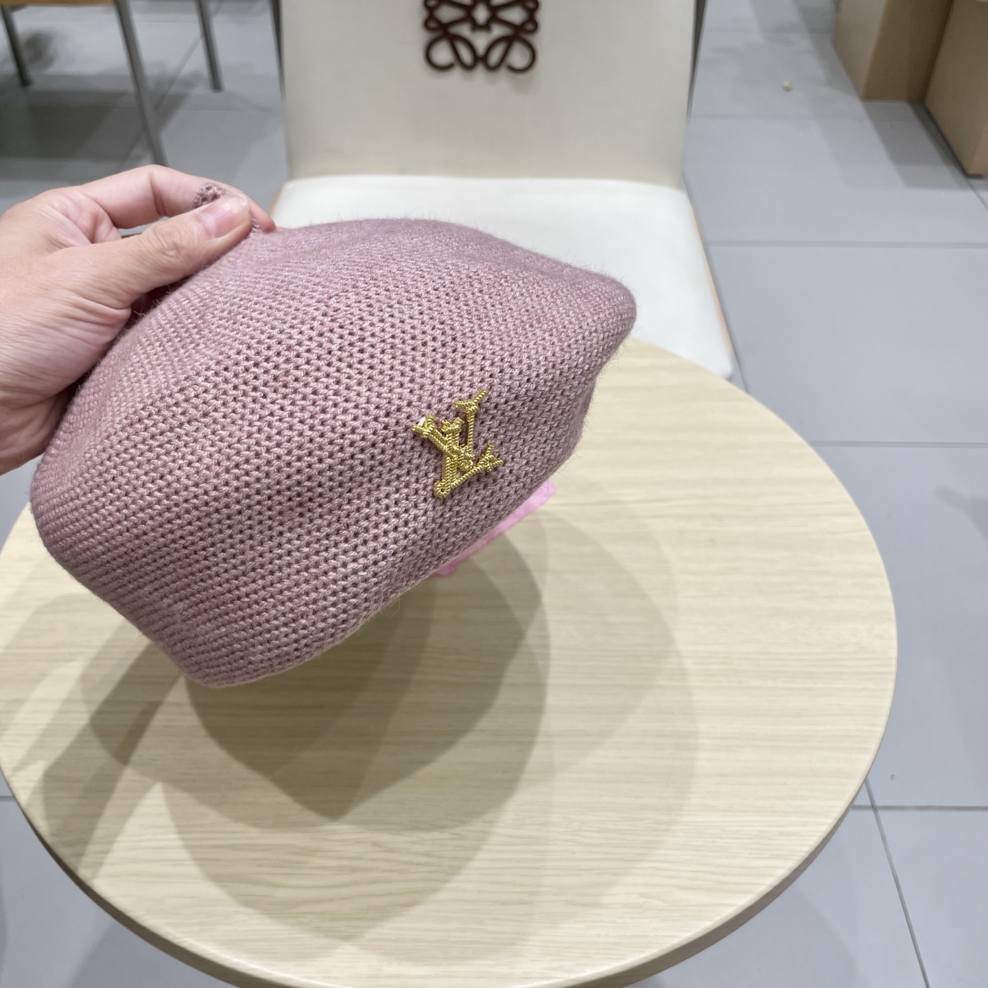 Lv路易威登纯色简约贝雷帽子女春夏季韩版显脸小透气南瓜帽百搭休闲画家帽