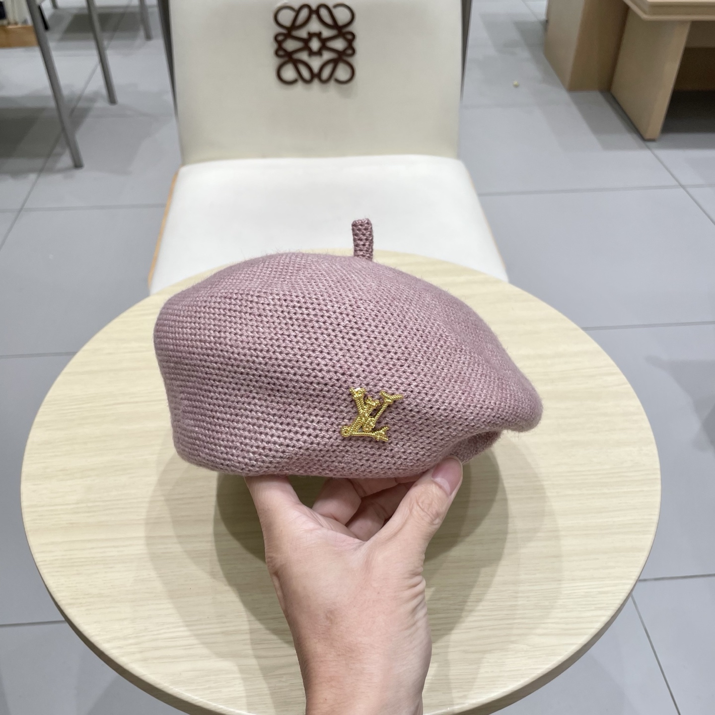 Lv路易威登纯色简约贝雷帽子女春夏季韩版显脸小透气南瓜帽百搭休闲画家帽